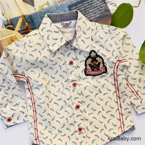 پیراهن پسرانه یقه دار ترک