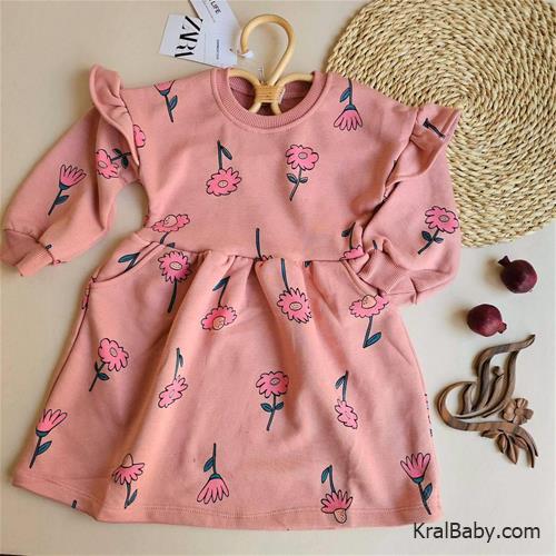 پیراهن دخترانه ترک برند zara