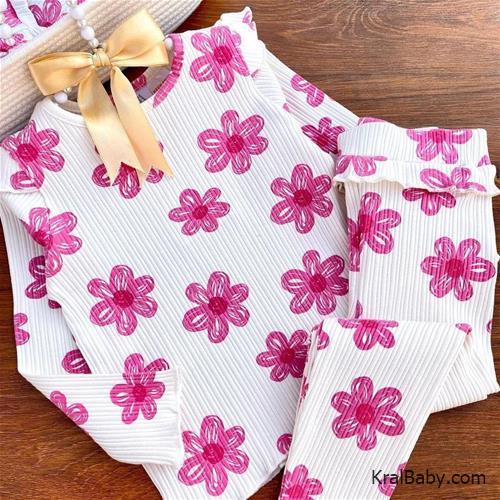 دو تیکه بلوز شلوار  دخترانه برند  zara