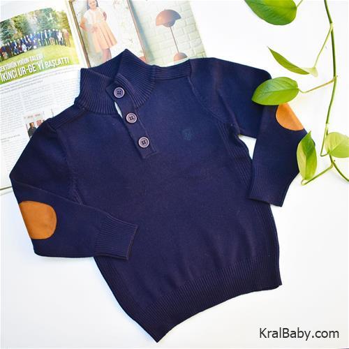 پلیور بافت پسرانه سه دکمه