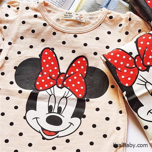 تیشرت دخترانه طرح میکی موس کد12