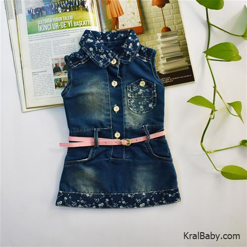 سارافن دخترانه ترک کمر صورتی