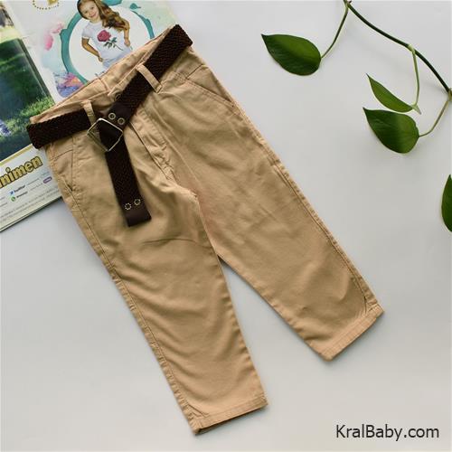 شلوار کتان کاغذی کمر دار ترک