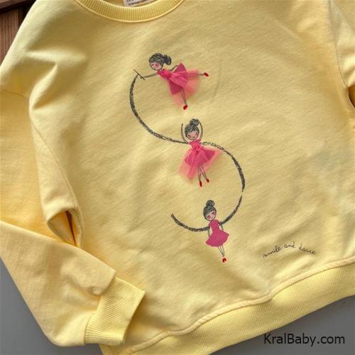 بلوز ترک زرد طرح فرشته