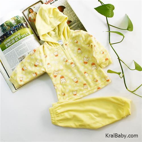 هودی شلوار نوزادی مخمل