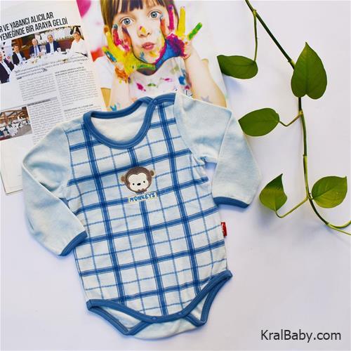 بادی مخمل پسرانه ترک طرح میمون