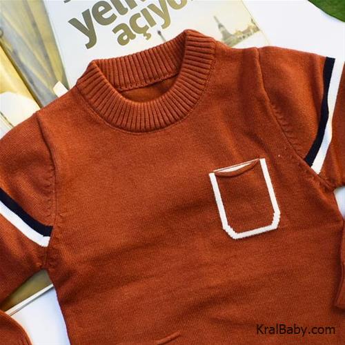 بلوز بافت پسرانه تک جیب