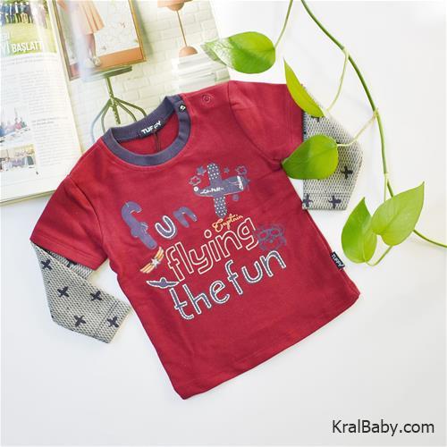 بلوز نخی ترک پسرانه طرح هواپیما