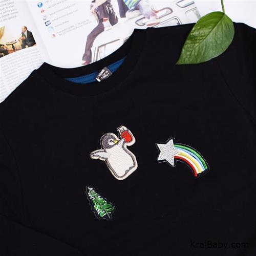 بلوز ترک پسرانه طرح پنگوین