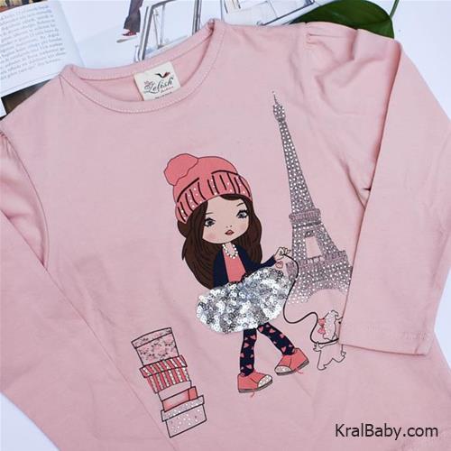 بلوز نخی ترک طرح دختر دامن پوش