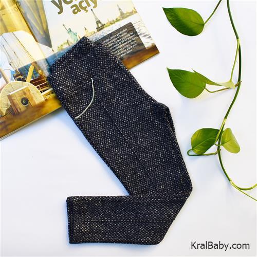 شلوار پشمی دخترانه ترک طرح جناغی