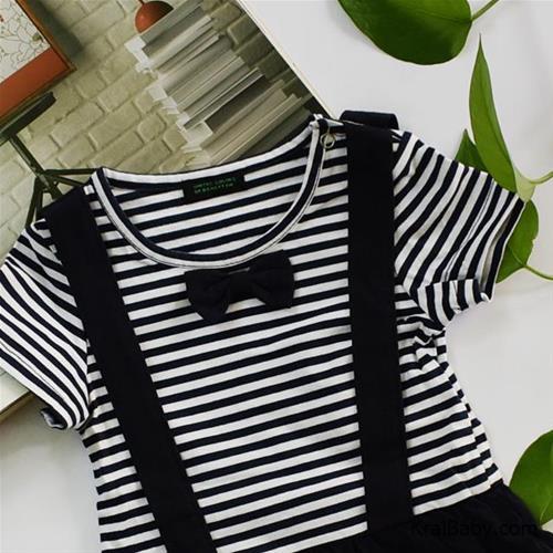 زیر دکمه نخی بهاری راه راه