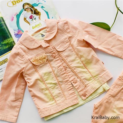 سه تیکه دخترانه کتان ترک