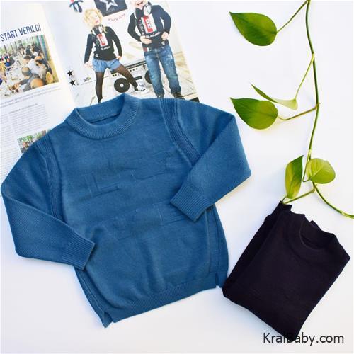 بلوز بافت کشمیری یقه گرد طرح LOVE