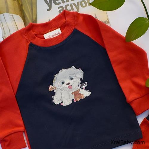 ست راحتی دخترانه طرح سگ کوچولو