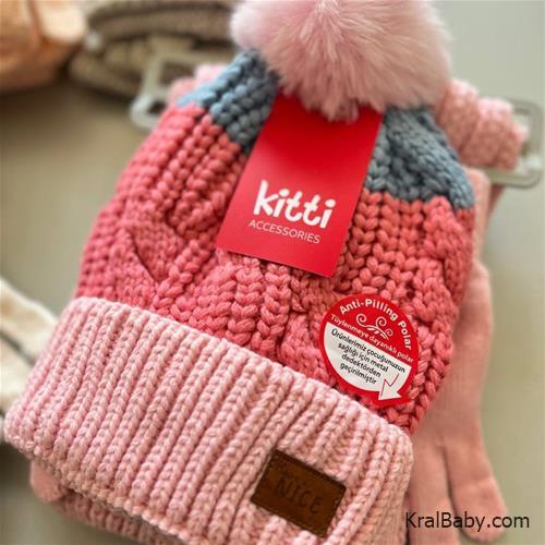ست شال کلاه دخترانه ترک  2318007 kitti