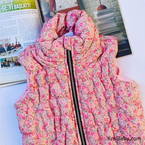 پافر دخترانه ترک گل گلی