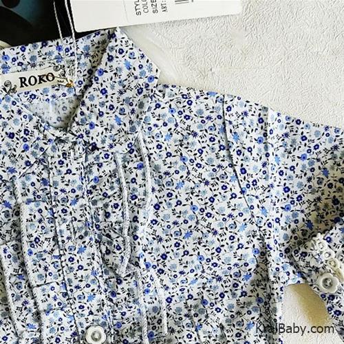 بادی دخترانه طرح گل ریز کد 40