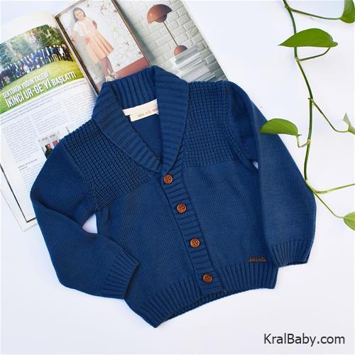 ژاکت پسرانه مرینوس یقه ارشال ترک