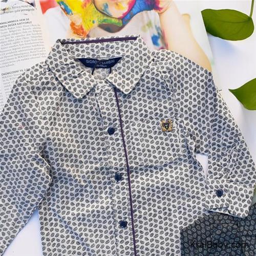 پیراهن یقه دار طرح ترمه