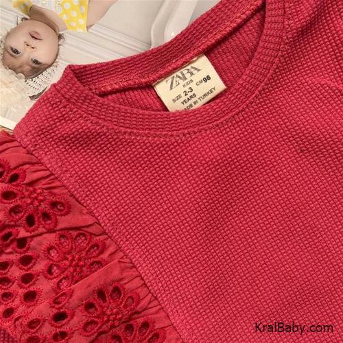 بلوز شلوار دخترانه zara گیپوری