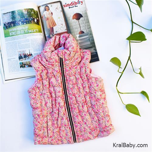 پافر دخترانه ترک گل گلی