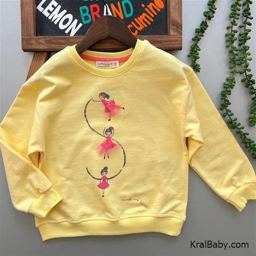 بلوز ترک زرد طرح فرشته