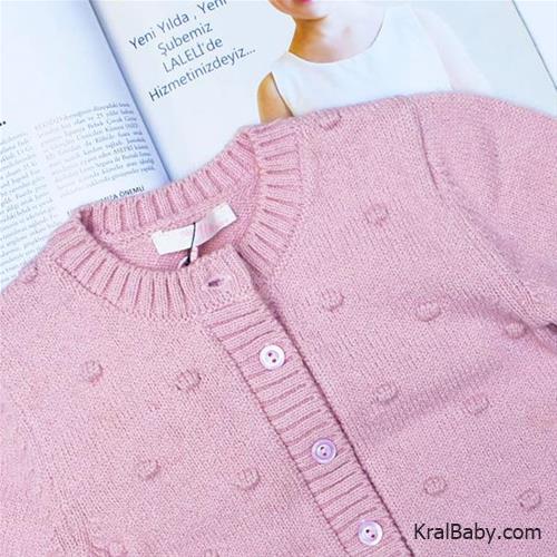 ژاکت دخترانه مرینوس ترک توپ توپی دو تا سه سال