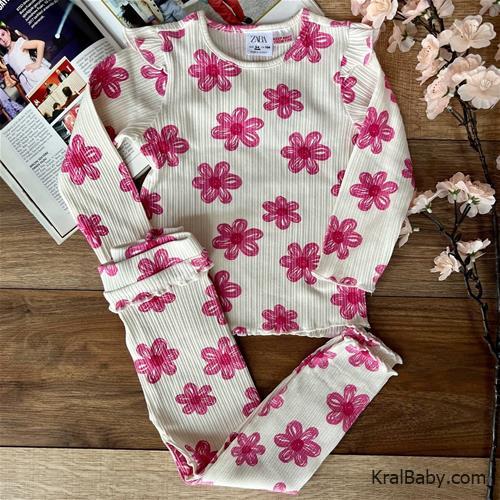 ست بلوز شلوار دخترانه ترک  zara