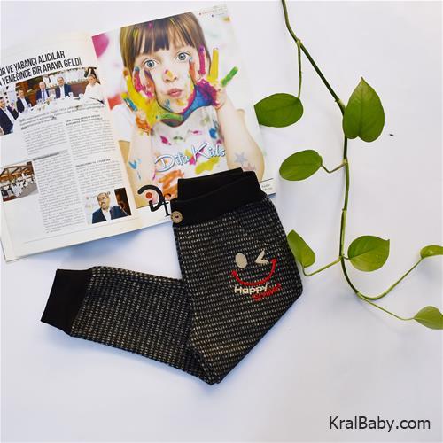 شلوار پشمی پسرانه طرح چشمک