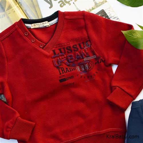 بلوز پسرانه ترک یقه دکمه دار