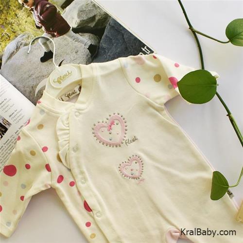 سرهم نوزادی دخترانه طرح دو قلب