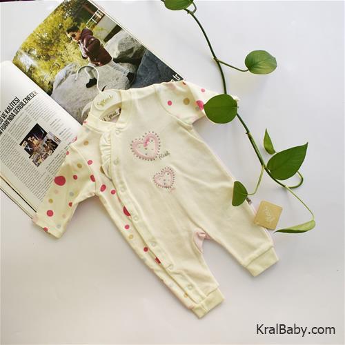 سرهم نوزادی دخترانه طرح دو قلب