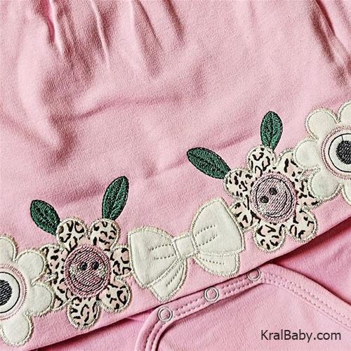 بادی دخترانه ترک طرح گل کد48