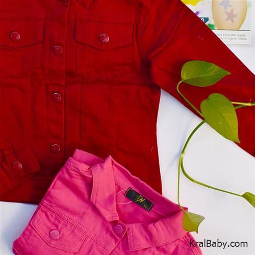 کت کتان دخترانه نیم تنه