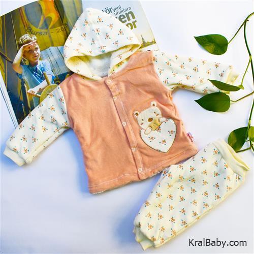 سوشرت شلوار تو خز ترک طرح خرس قلب