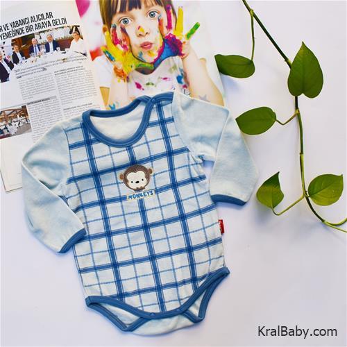 بادی مخمل پسرانه ترک طرح میمون