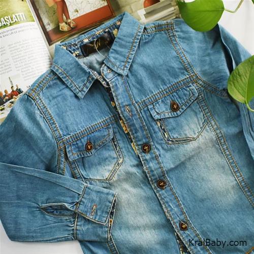 شومیز جین دخترانه وارداتی