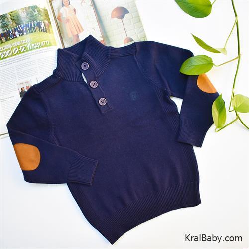 پلیور بافت پسرانه سه دکمه