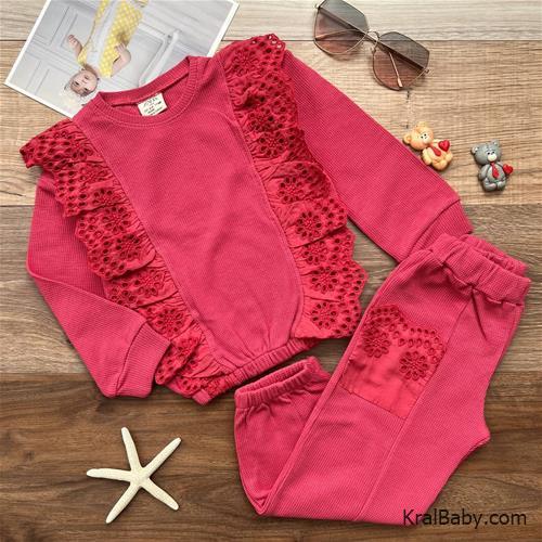 بلوز شلوار دخترانه zara گیپوری