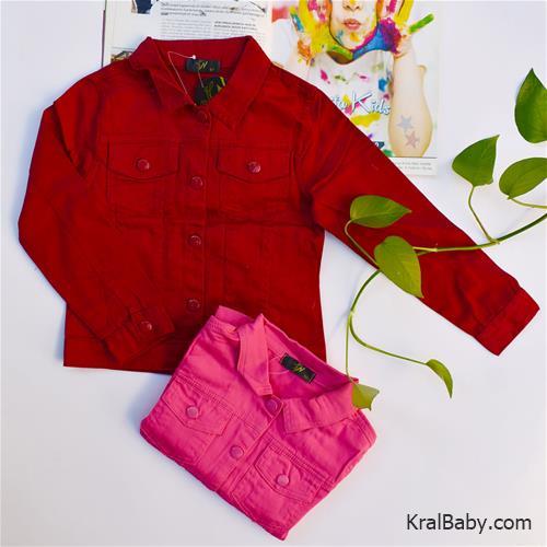 کت کتان دخترانه نیم تنه