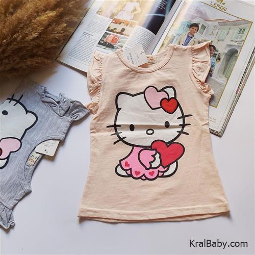 تیشرت دخترانه طرح کیتی کد11