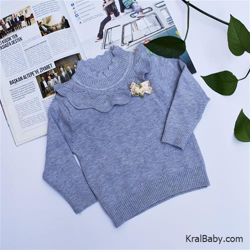 بلوز بافت کشمیر وارداتی یقه دار