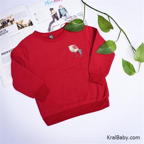 بلوز تک دخترانه ترک طرح گنجشک