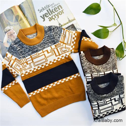 بلوز بافت پسرانه یقه ایستاده