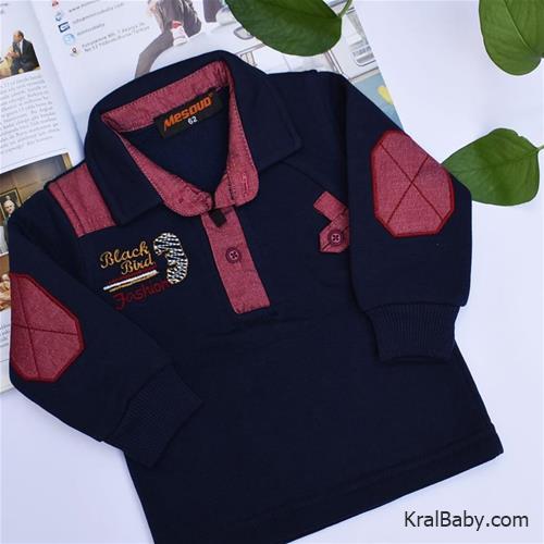 بلوز پسرانه یقه دار نقلی