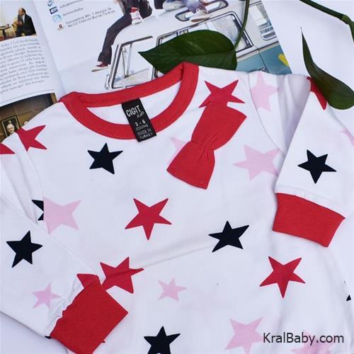 بلوز تک دخترانه ترک طرح ستاره